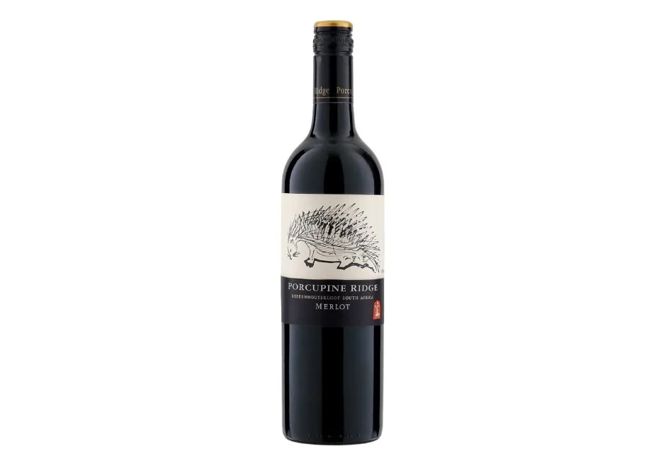Porcupine wine merlot, per bottle