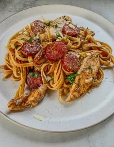 Chicken Sausage Tagliatelle 